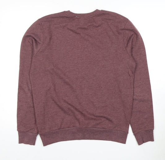 River Island Men's Purple Cali Graphic Sweatshirt M