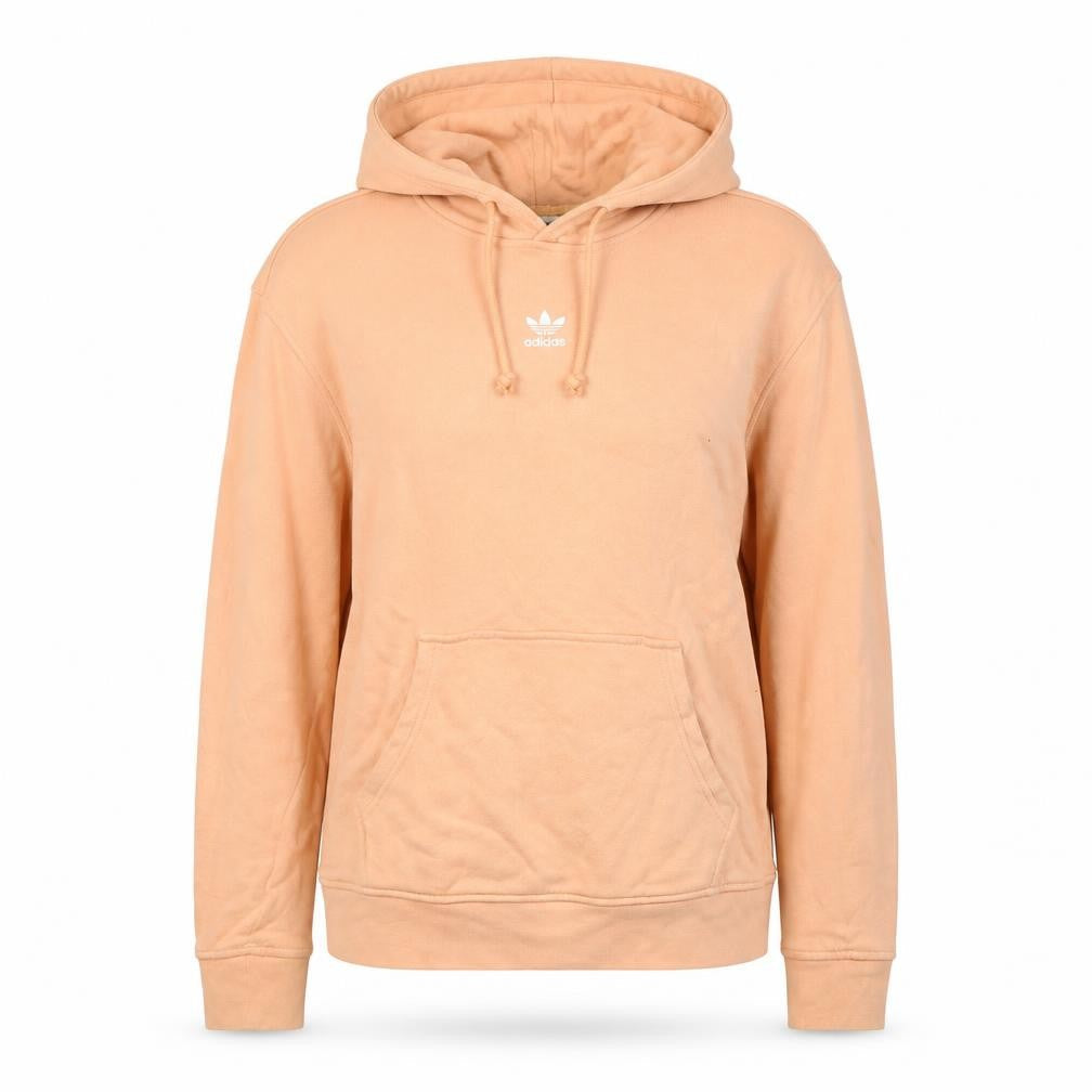Womens UK 8 Regular adidas Peach Pullover Hoodie