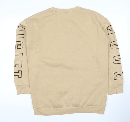 Disney Women's Beige Winnie the Pooh Sweatshirt, Size 12