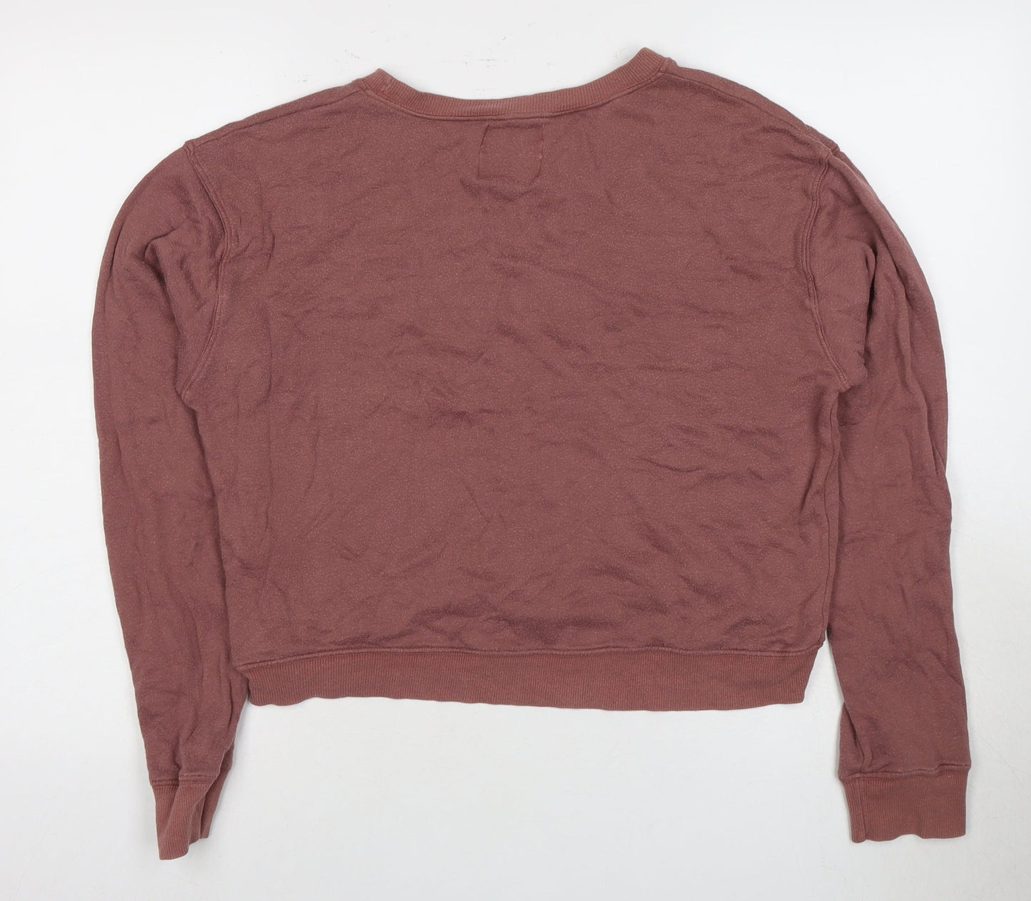 Pull&Bear Women's Purple Logo Pullover Sweatshirt, Size 4XL