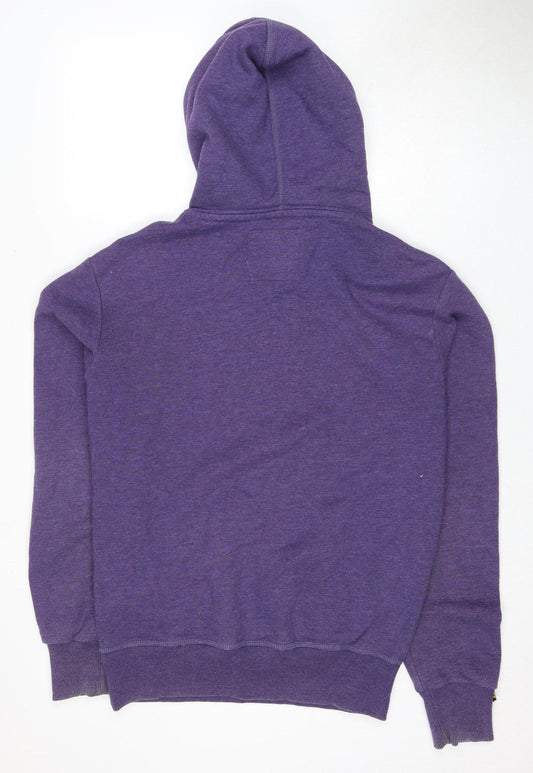 Superdry Men's Purple Pullover Hoodie M Vintage Logo