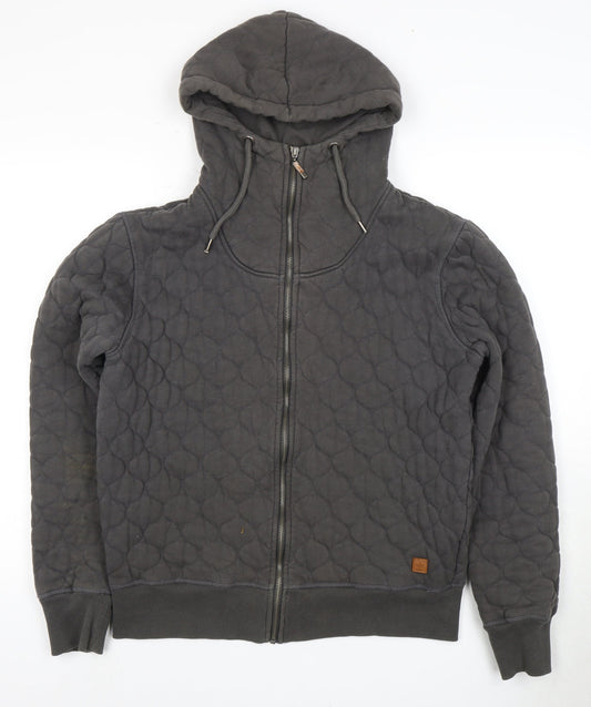 Firetrap Men's Grey Full Zip Hoodie, Size L