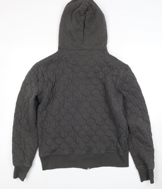 Firetrap Men's Grey Full Zip Hoodie, Size L