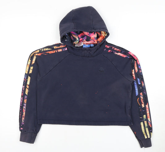 Adidas Unisex Kids Blue Pullover Hoodie 12-13Y