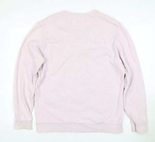 Lyle & Scott Men's Pink Logo Sweatshirt Size L Pullover