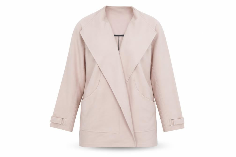 River Island Women's Pink Belted Coat Size 6