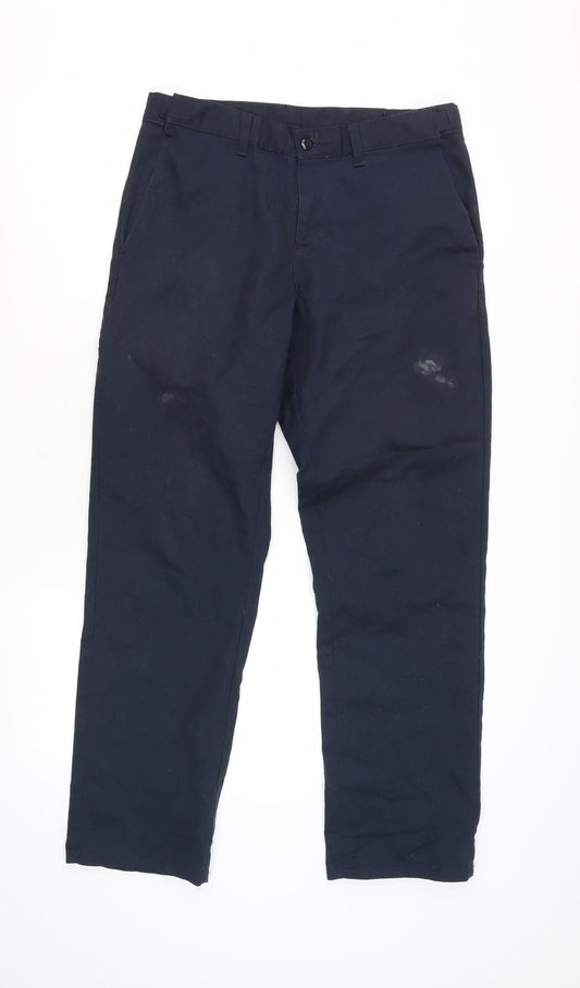 Dickies Unisex Blue Straight Leg Casual Trousers
