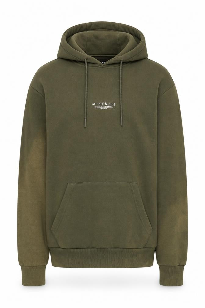 Mens UK M Regular McKenzie Green Pullover Hoodie