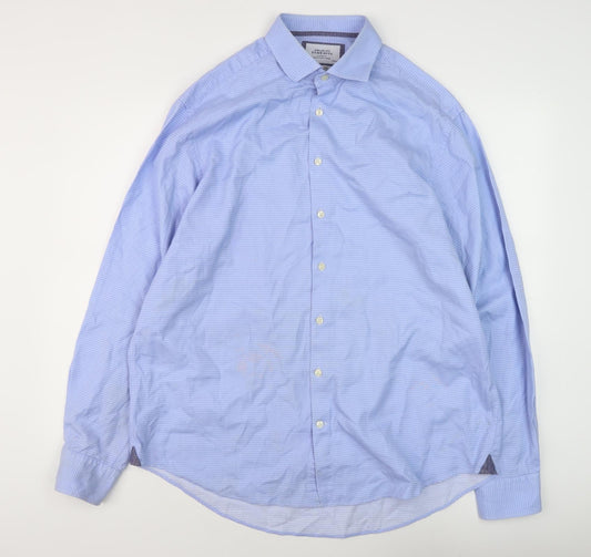 Charles Tyrwhitt Men's Blue Classic Fit Dress Shirt