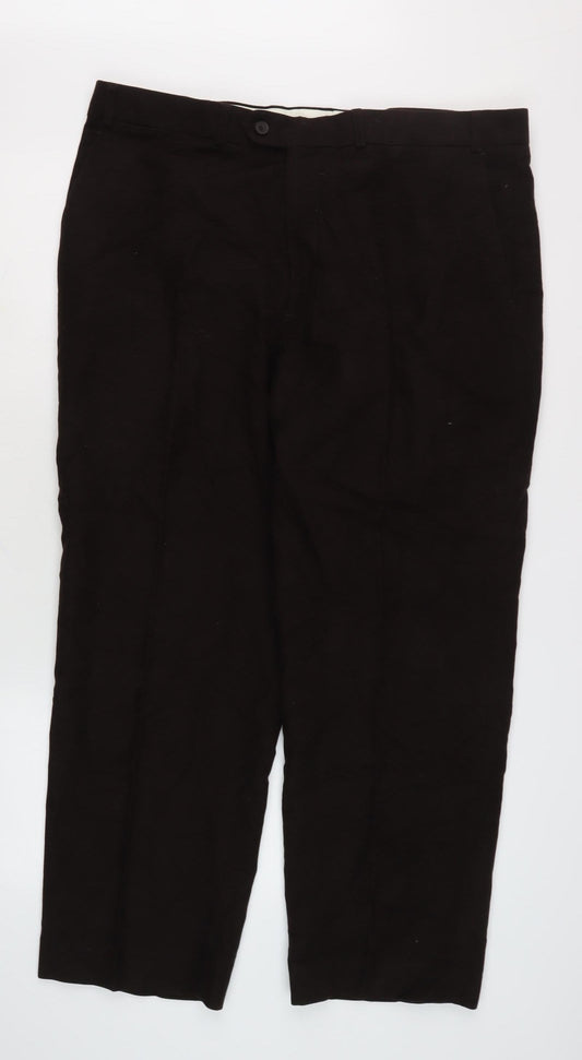 James Pringle Men's Black Trousers Size 40 Regular