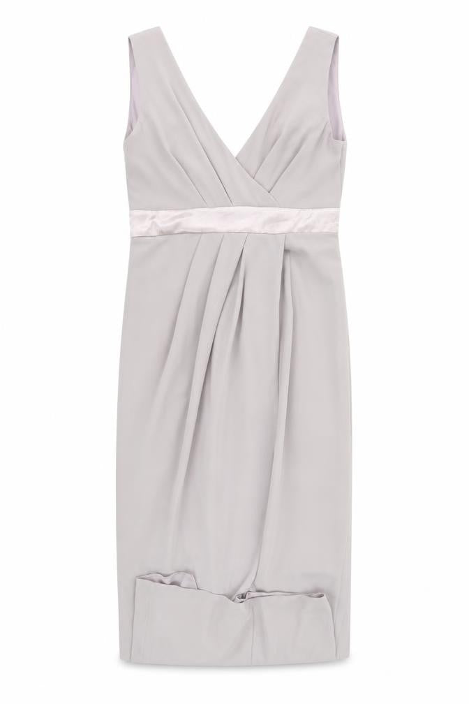 TFNC Women's Beige Bodycon Midi Dress, M