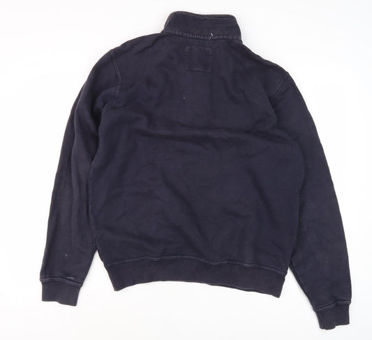 Crew Clothing Men's Blue M Fleece 1/4 Zip Sweatshirt