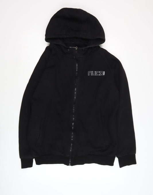 NUCO Men's Black XL Full Zip Hoodie with Logo