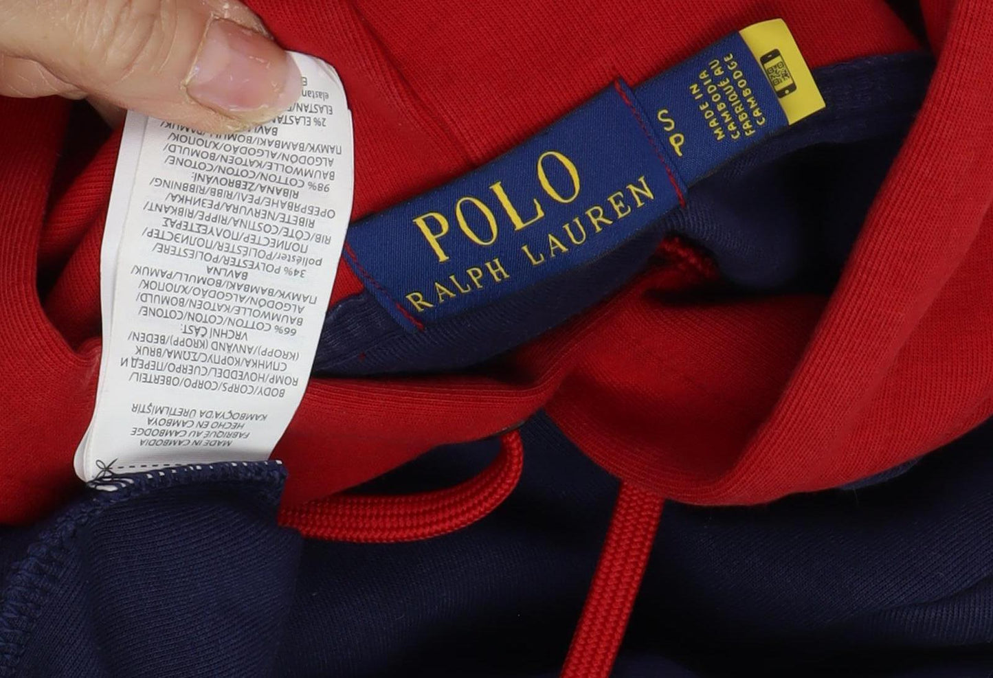 Polo Ralph Lauren Unisex Colourblock Hoodie S