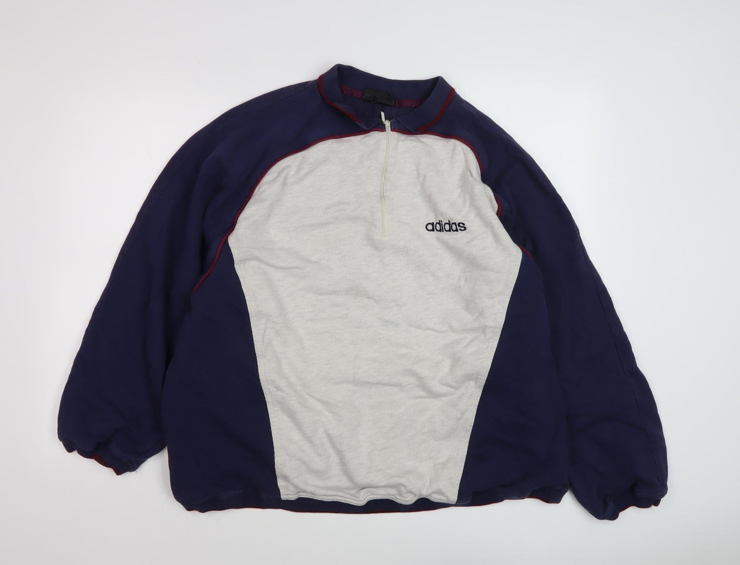 Adidas XL Men's Multicoloured 1/4 Zip Sweatshirt