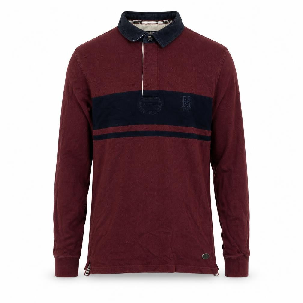 Hammond & Co Men's Red Polo, Size S, Long Sleeve