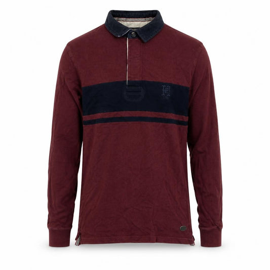Hammond & Co Men's Red Polo, Size S, Long Sleeve