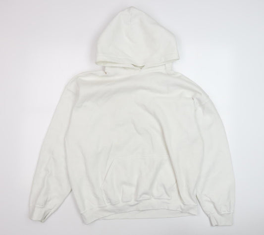 Looney Tunes Unisex White Hoodie, M - Bugs Bunny Graphic