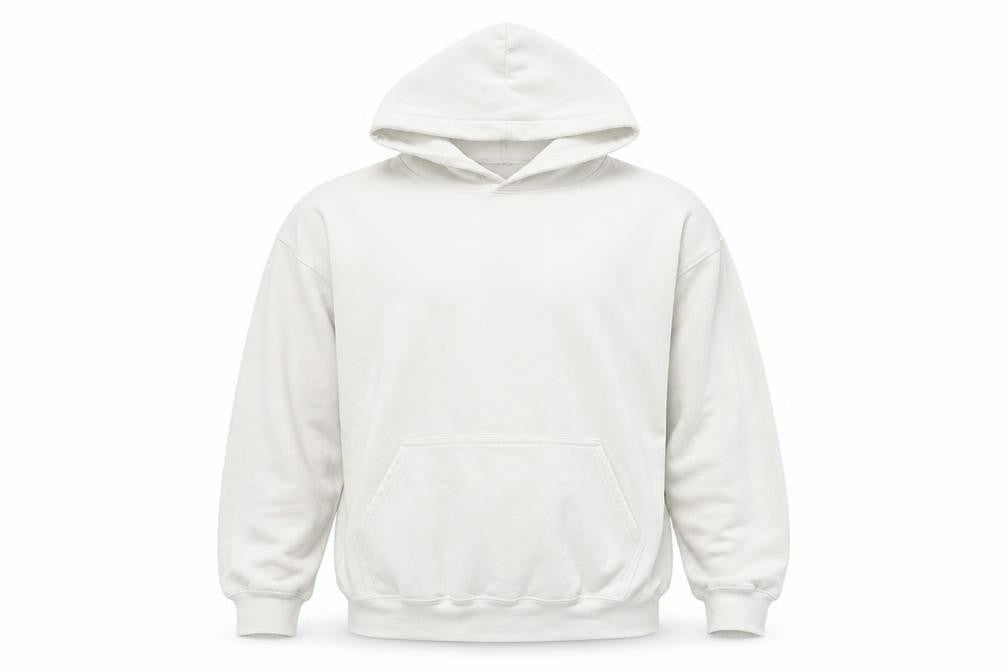 Unisex Adults UK M Regular Looney Tunes White Pullover Hoodie