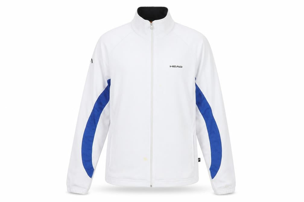 Mens UK S Regular HEAD White Full Zip Sweatshirt