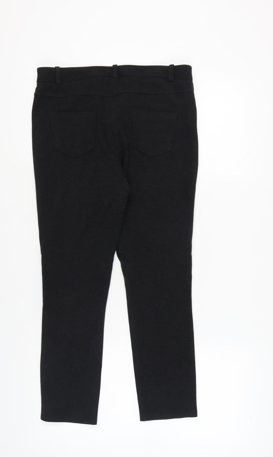Lacoste Women's Black Slim-Fit Trousers