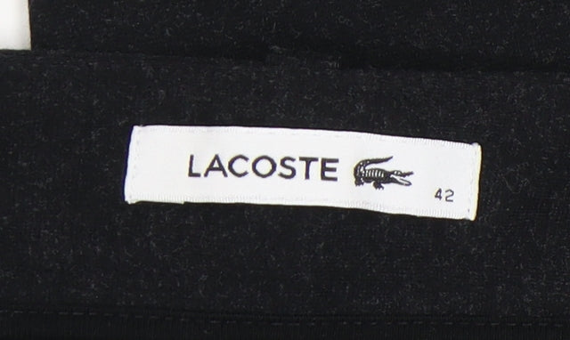 Lacoste Women's Black Slim-Fit Trousers