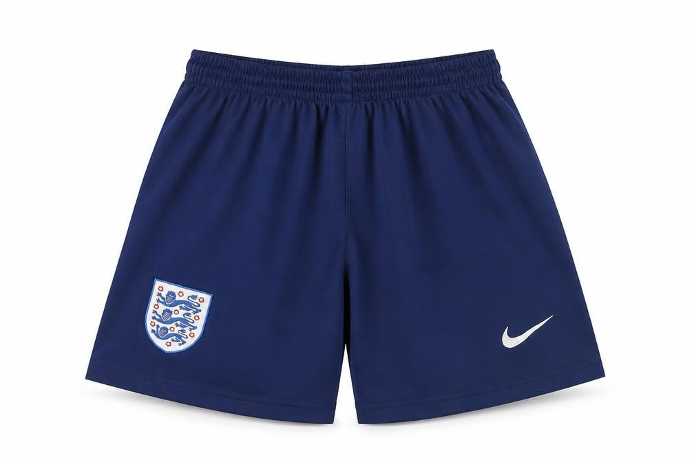 Front view of Nike boys’ blue football shorts, size 12, years