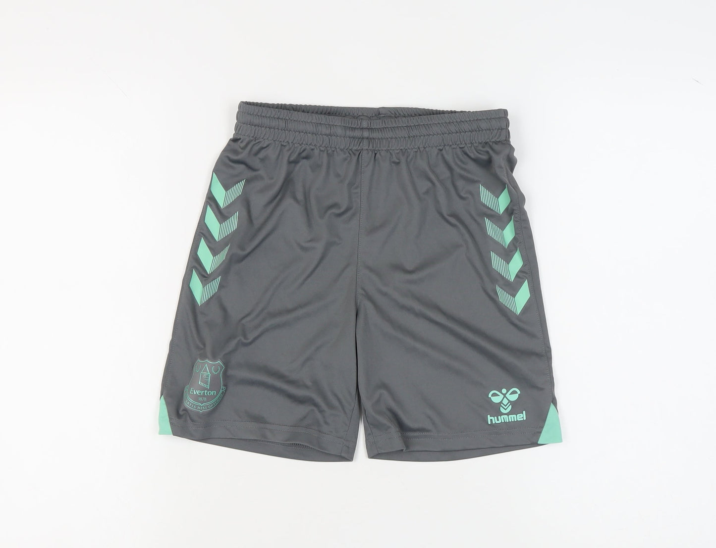 Hummel Boys Grey Athletic Football Shorts 13 Years