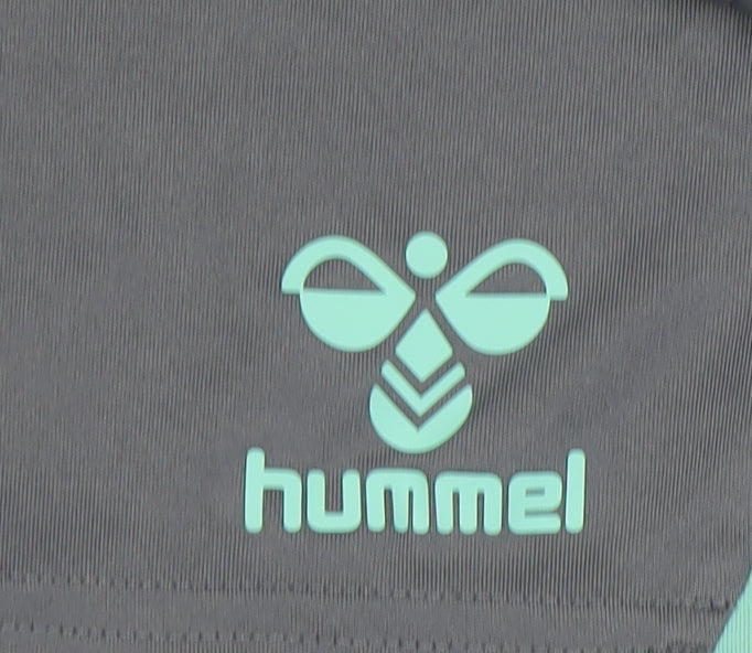 Hummel Boys Grey Athletic Football Shorts 13 Years