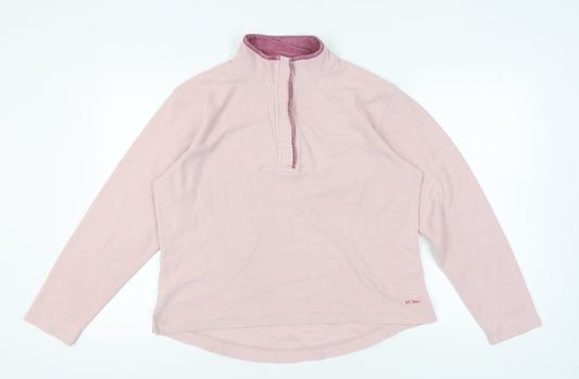 Fat Face Women's Pink Henley Sweatshirt Size M