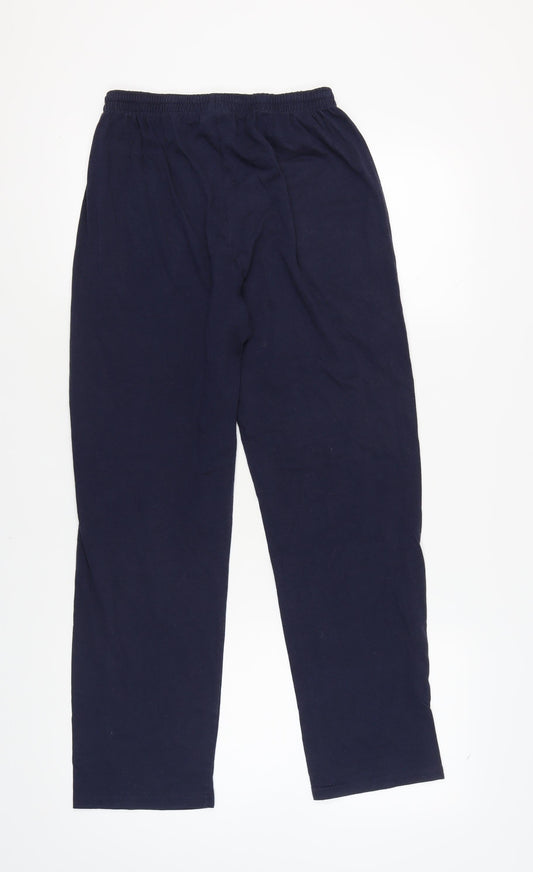 Slazenger Men's Blue Sweatpants - L, Elastic Waist
