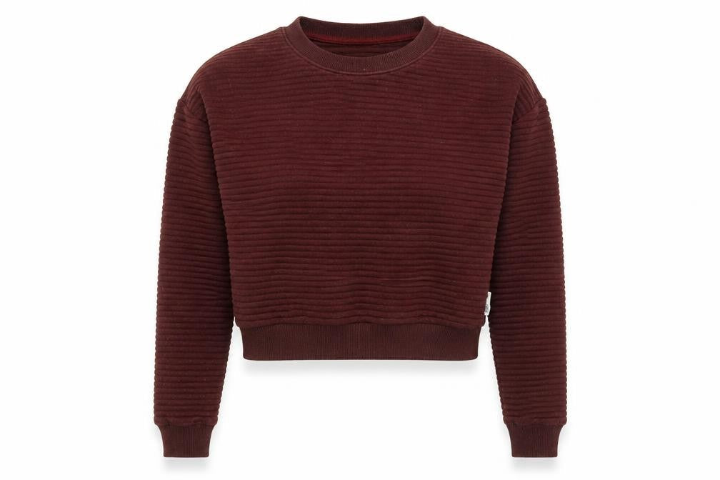 Womens UK 12 Regular Reebok Red Pullover Sweatshirt