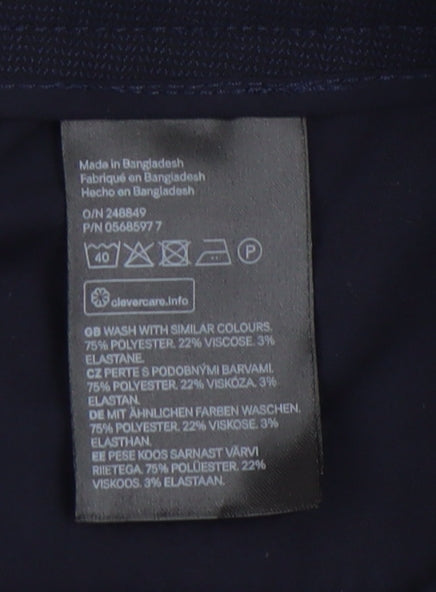 H&M Women's Black Slim Straight Trousers Size 6