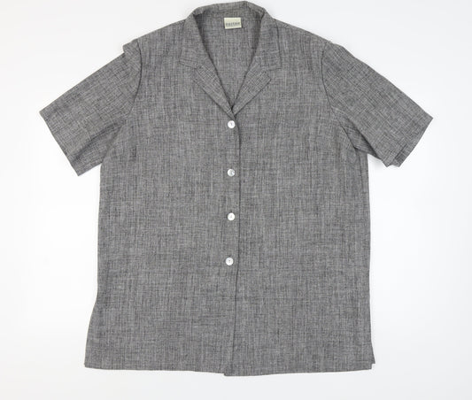 Eastex Women's Grey Button-Up Shirt Size 20