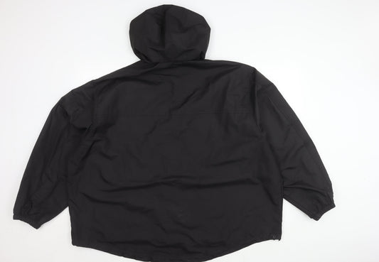 New Look Men's Black Hooded Jacket L