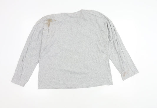 Disney Grey Women's L Long Sleeve Christmas Top