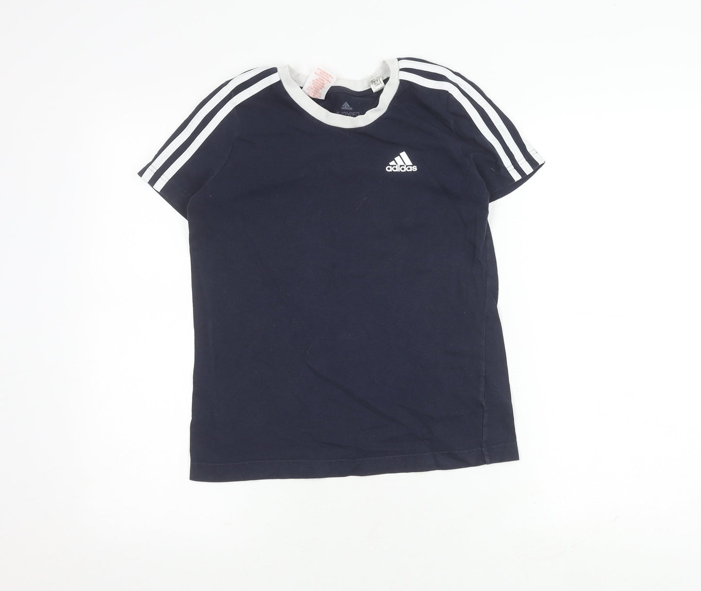 Adidas Boys Blue T-Shirt 11-12 Years Short Sleeve Logo