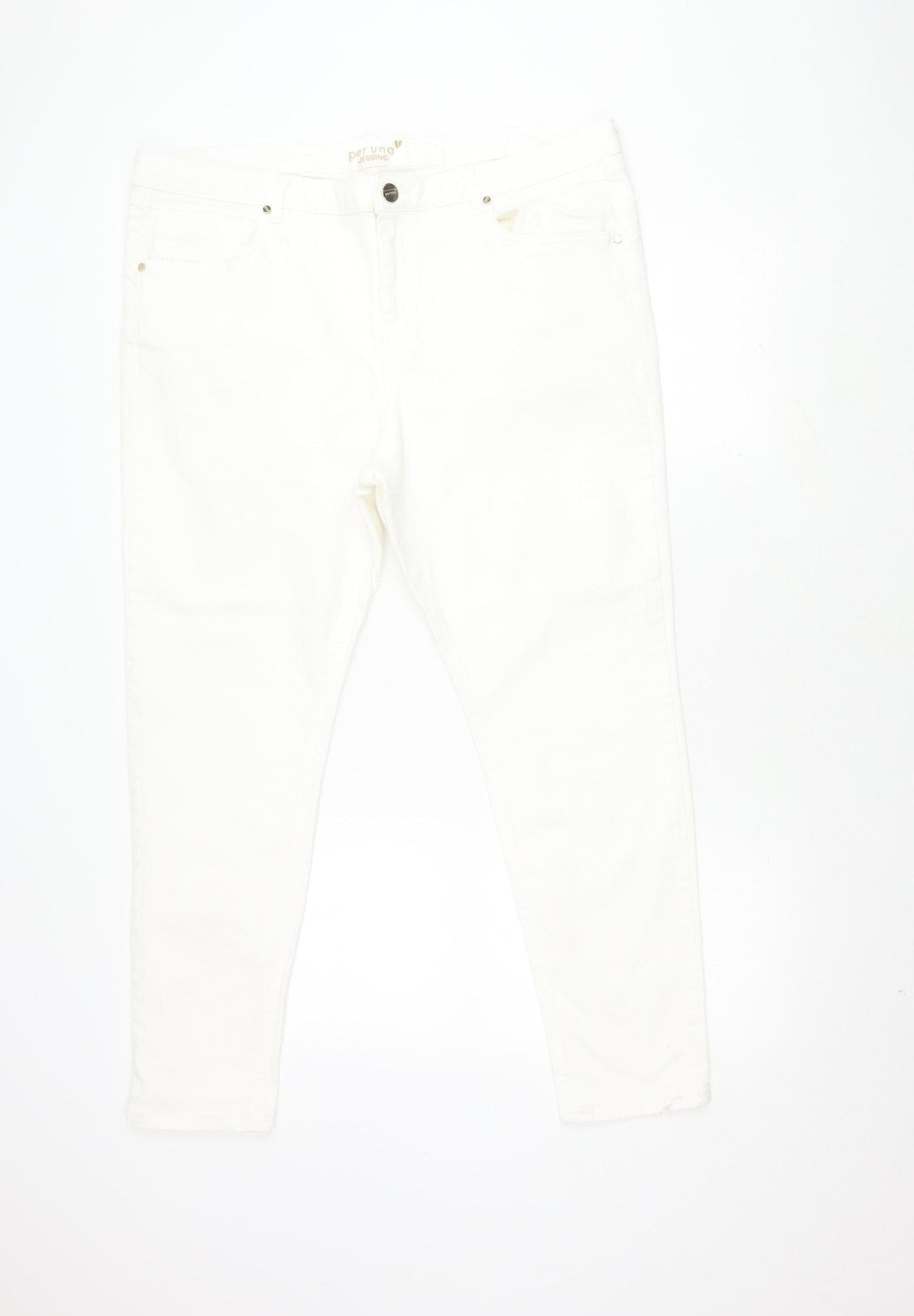Marks and Spencer Ivory Women's Regular Fit Jeans