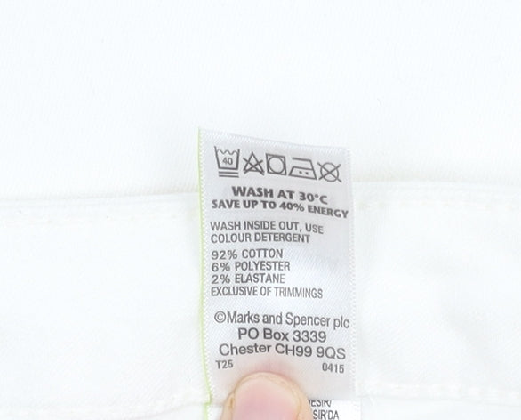 Marks and Spencer Ivory Women's Regular Fit Jeans