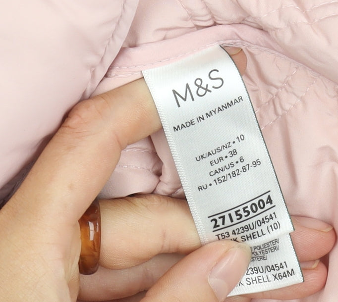 Marks and Spencer Women's Pink Quilted Jacket