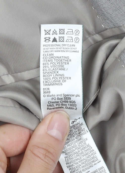 Marks and Spencer Men's Grey Blazer Size 36 Regular Fit