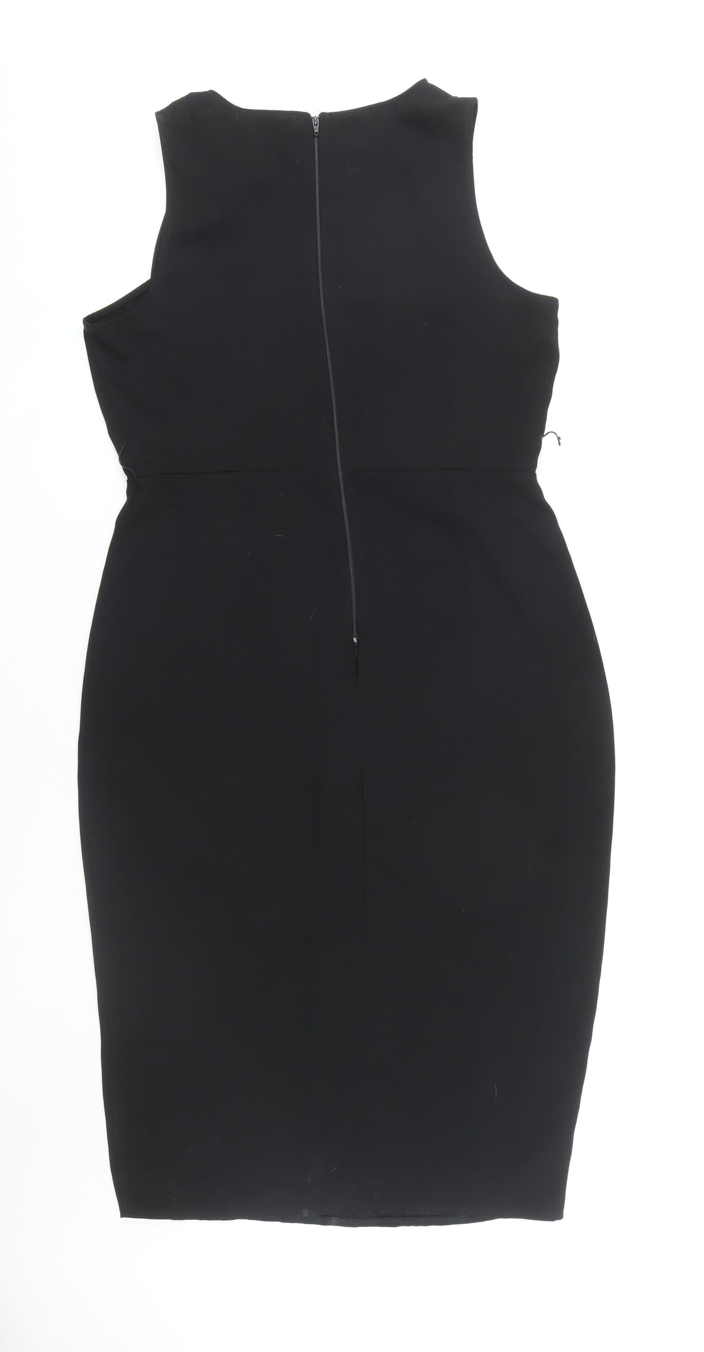 ASOS Women's Black Sleeveless Sheath Dress Size 14