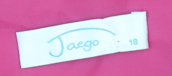 Jaego Women's Pink Polka Dot Party Dress Size 18