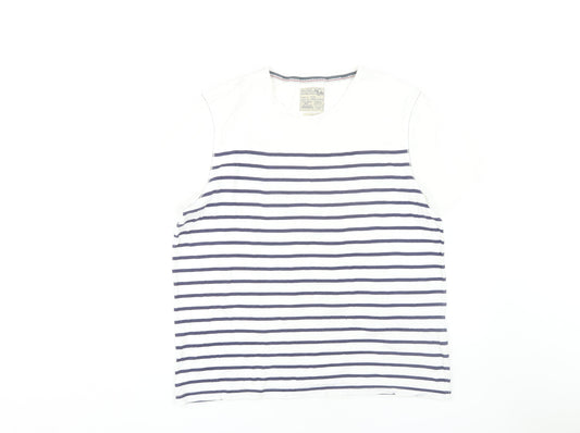 Burton Men's Striped T-Shirt White L