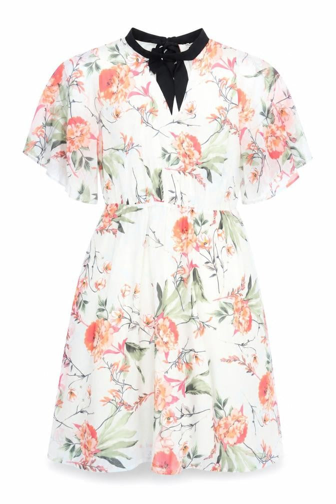 Simply Be Floral Dress, Multicoloured, Size 24, Women's