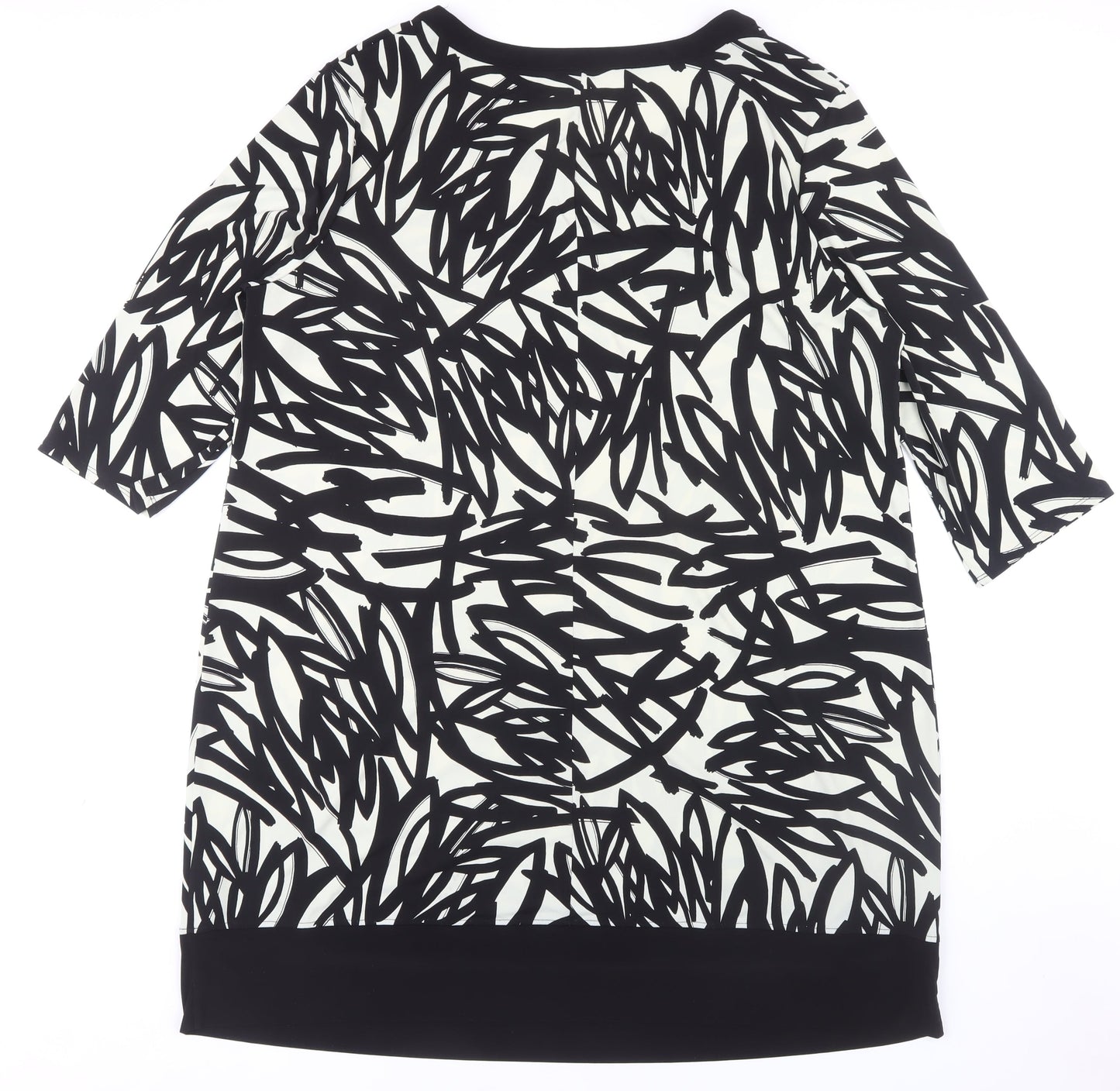 Debenhams Women's Black Patterned Dress Size 22