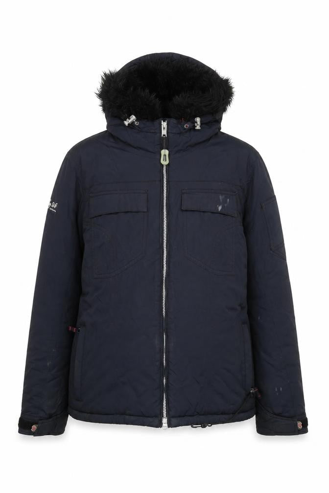 TOG24 Women's Black Hooded Puffer Jacket Size 14