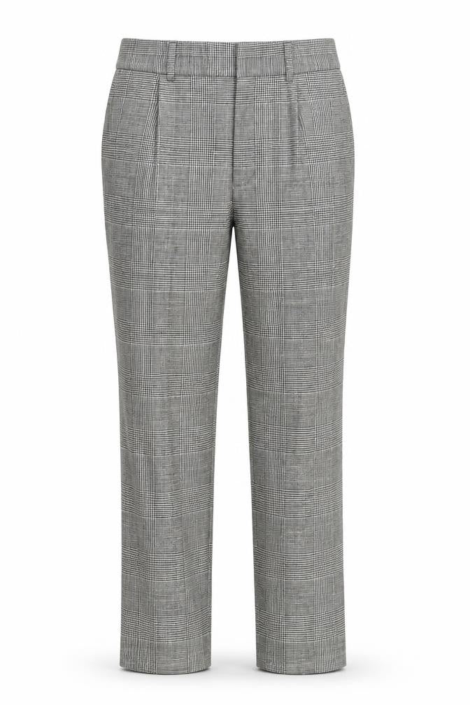 Carolyn Donnelly Grey Check Women's Trousers Size 8