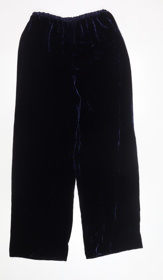 Boden Women's Blue Velvet Trousers Size 12