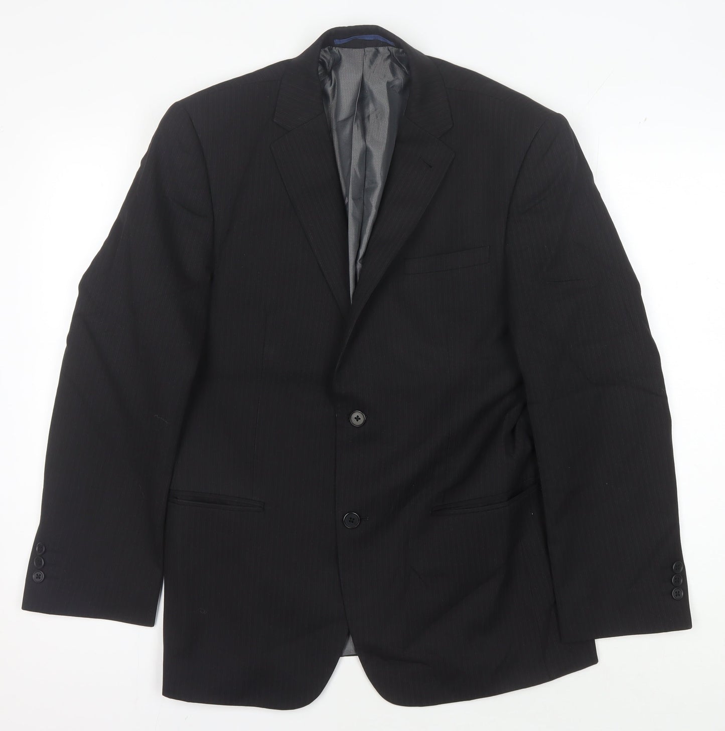 Next Men's Black Regular Fit Suit Jacket 38S